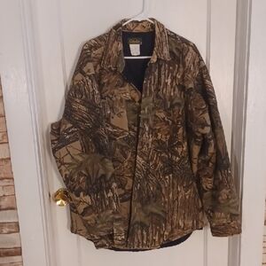Cabela's Men's Woodland Camouflage Jacket Size Xlarge